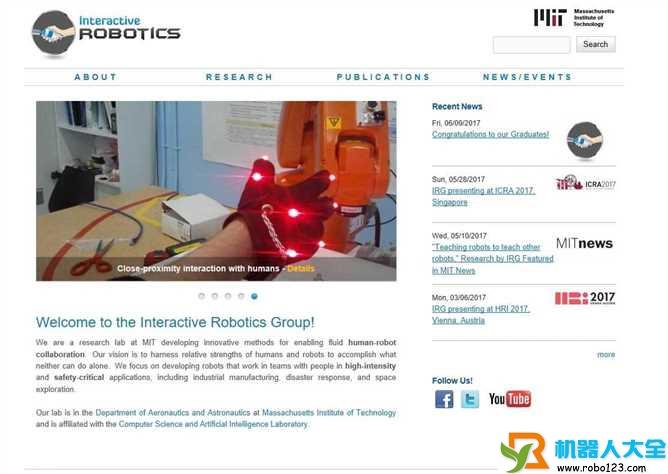Interactive Robotics Group